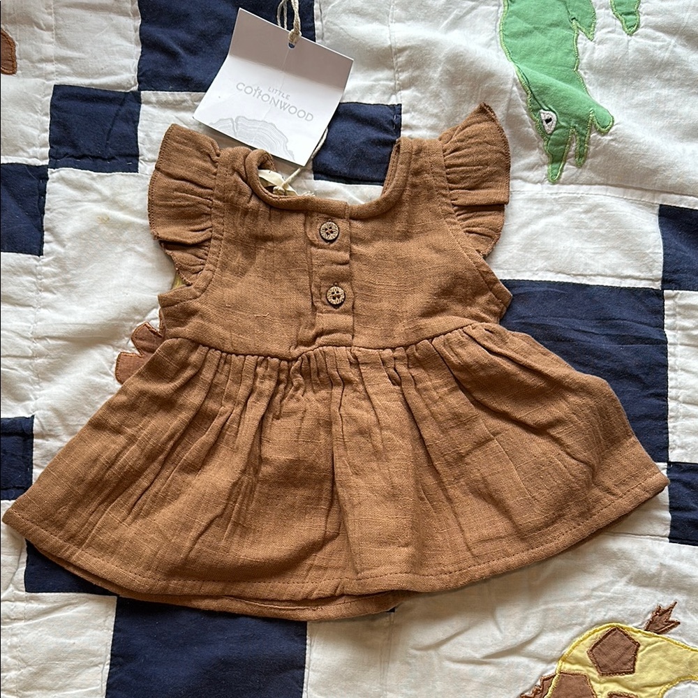 SOLD Little Cottonwood Pink dress 0-3 m